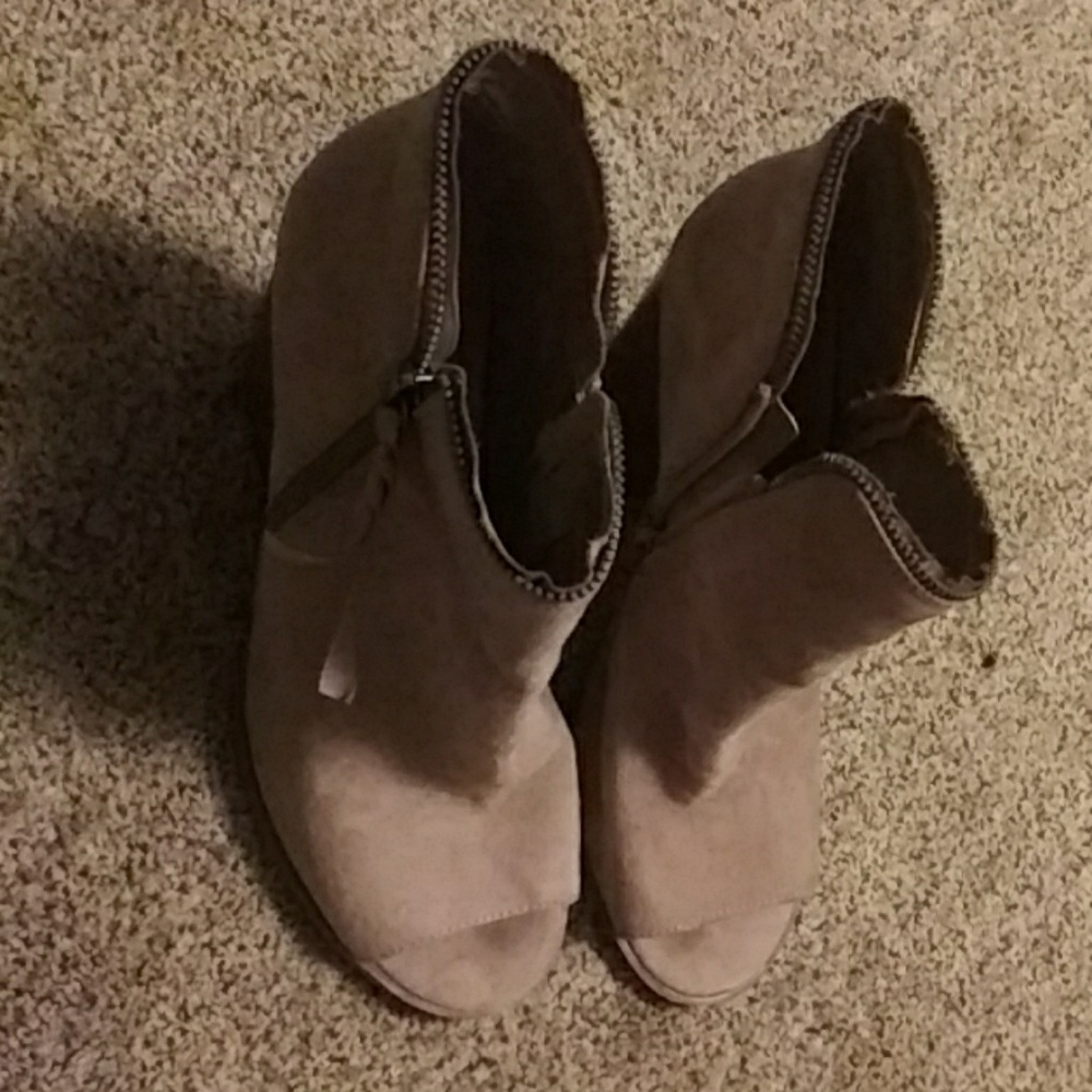 Healed Open Toe Booties
